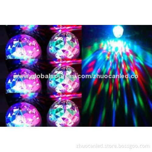 B22 E27, high quality, mini rotating LED, rotating disco ball light